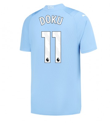 Maillot de foot Manchester City Jeremy Doku #11 Domicile 2023-24 Manches Courte